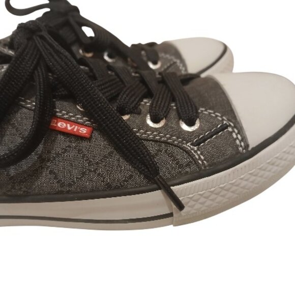 LEVI'S "Comfort" Gray & Black Canvas Sneakers Size 8 - NWOT - Picture 2 of 14